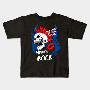 hanoi rock ll music speaks Kids T-Shirt